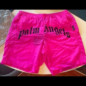 Brand New Palm Angels Bright Curved Swim Shorts